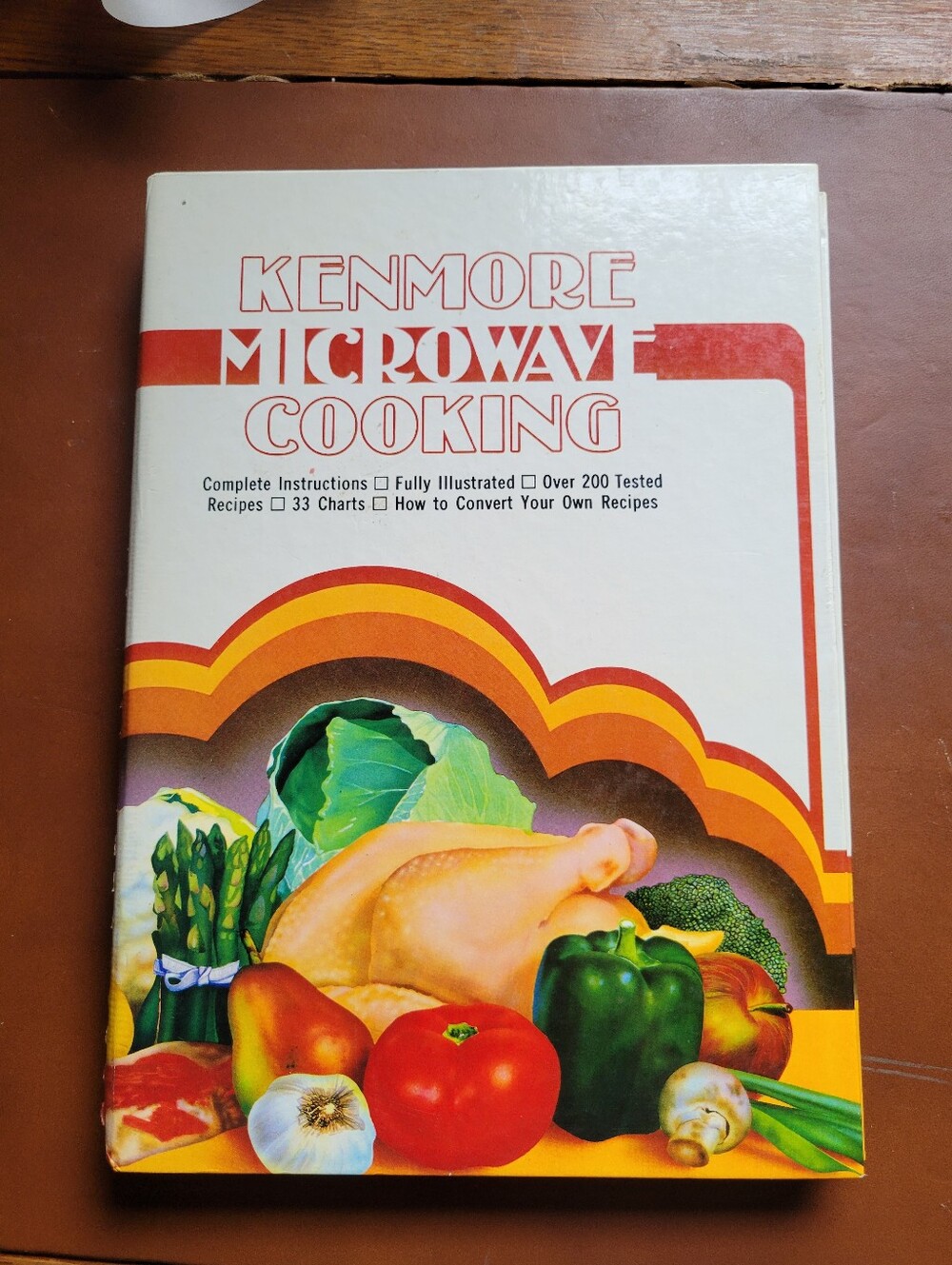 Vintage Sears Kenmore Microwave Cooking Book/1984/Hardback/Spiral Bound/192 Pgs.